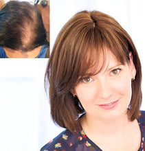 Load image into Gallery viewer, Human hair topper with fringe