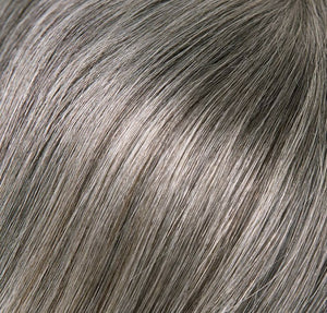 Regal Gray Human Hair Topper