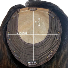 Cargar imagen en el visor de la galería, LavishTop Natural Scalp hair topper 7 x 8 base