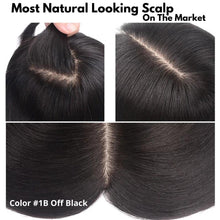 Load image into Gallery viewer, LavishTop Natural Scalp Hair Topper - Medium